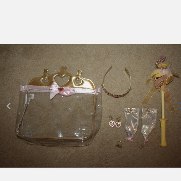 Disney Store Princess Belle Deluxe Holiday Costume Ball Gown Size 5/6 and access - Picture 3 of 12